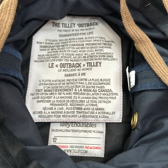 Tilley OUTBACK hat - Navy/British Tan - Picture 12 of 15